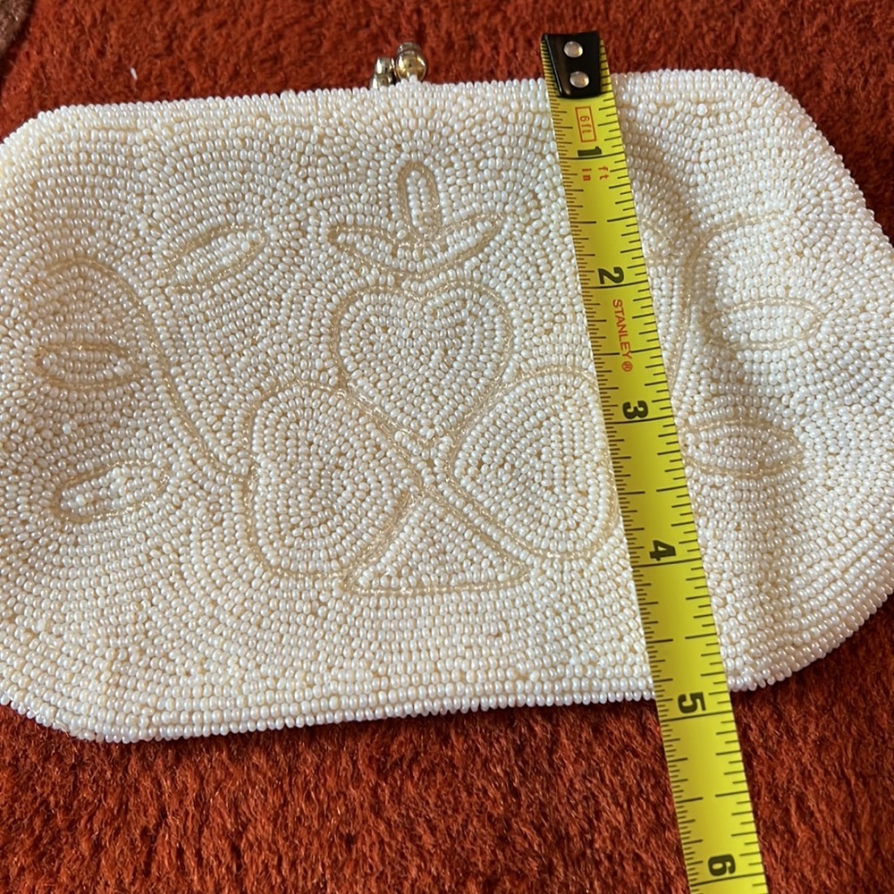 Ivory beaded bag - Picture 5 of 5